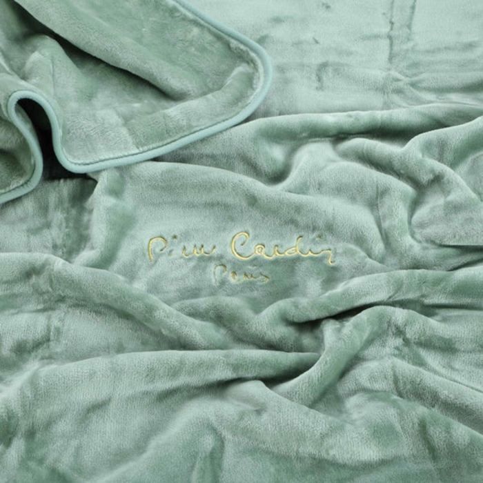 Couverture de Lit en Polaire Chaud – Pierre Cardin 220X240 CM WATERLY GREEN