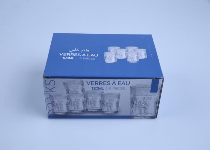 Verres à Thé - GENERIC - Y903 - 6 pièces - 100ml - Verre à pied - Compatible lave-vaisselle
