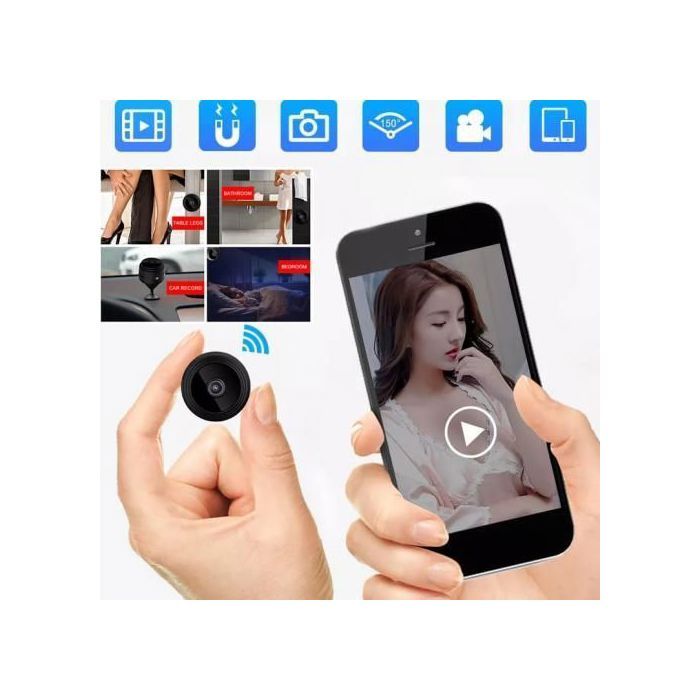 A9 Mini caméra de surveillance IP WiFi HD 1080P, dispositif sans fil