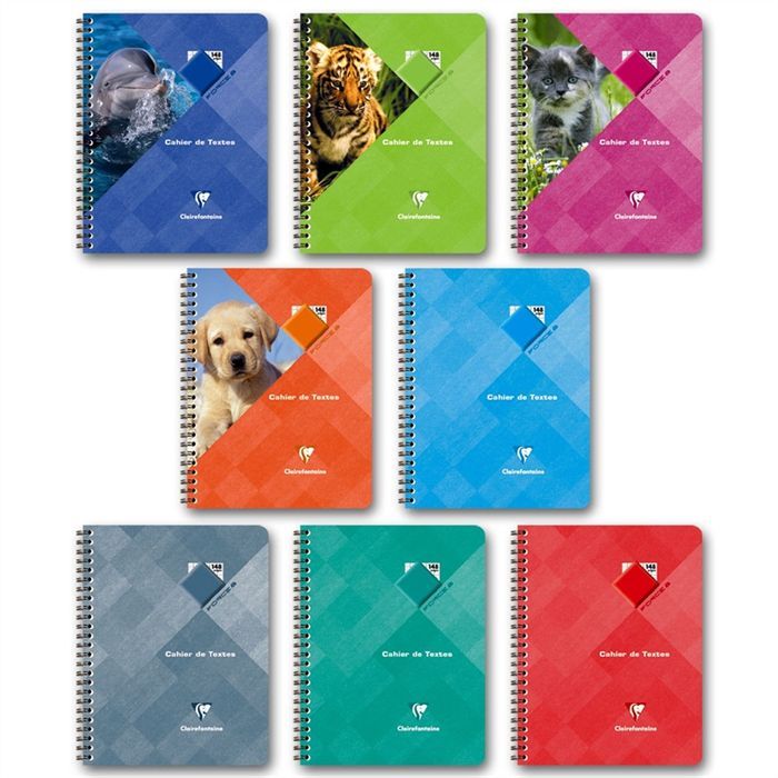 Cahier de textes reliure integrale 170x220 148 pag