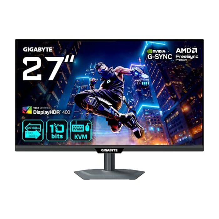 Spelmonitor 27” - GIGABYTE - M27UP - 4K UHD - 160Hz - FreeSync Premium Pro