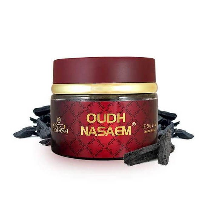 Encens - NABEEL - Oudh Nasaem Bakhoor - 60g - Ambre - Musc - Résine parfumée