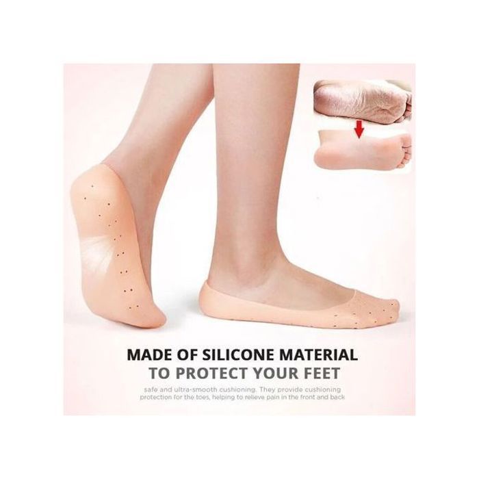 Chaussettes de Pieds en Silicone : Talons Douxs & Hydratés