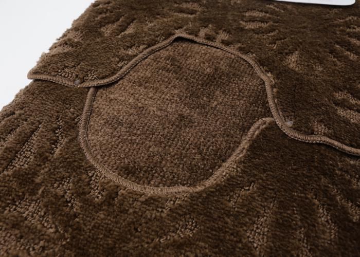 Tapis - GENERIC - Set de 4 - Moderne - Marron - Intérieur - Synthétique