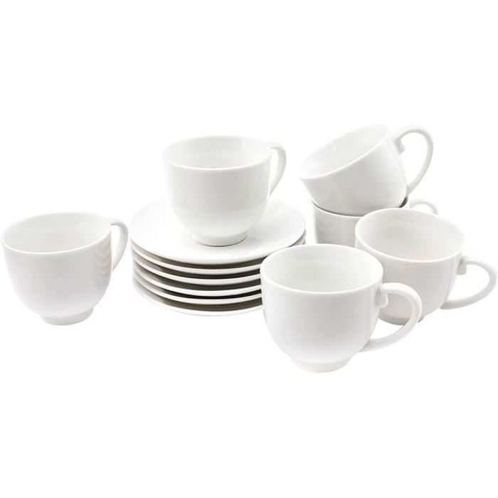 Tasses à expresso - Non spécifié - Set de 6 - Céramique - Blanc - Style Scandinave
