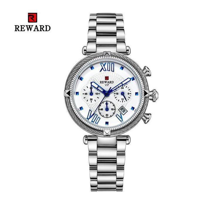 Montre chronographe élégante en acier inoxydable