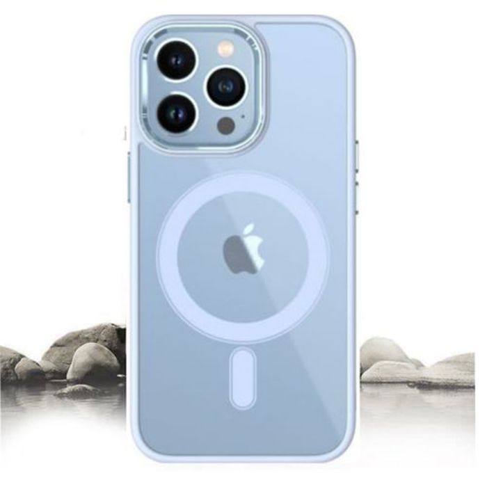 Pochette Iphone 11 Pro Max Silicone Transparente Super Magsafe Mauve