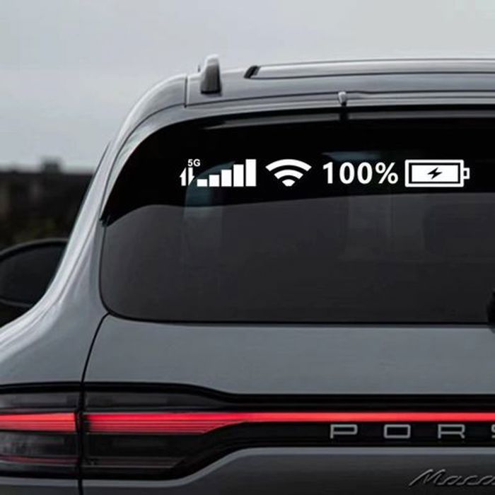 Autocollant de voiture personnalisable décalcomanie en vinyle Signal de téléphone portable