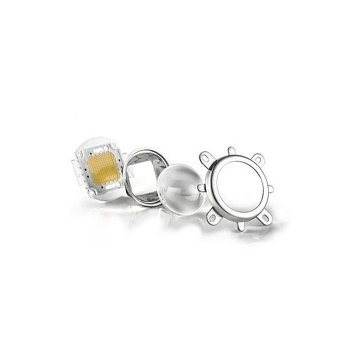 LED haute puissance 12v 10w + Crochet fixe + Collimateur à réflecteur + Objectif 44mm