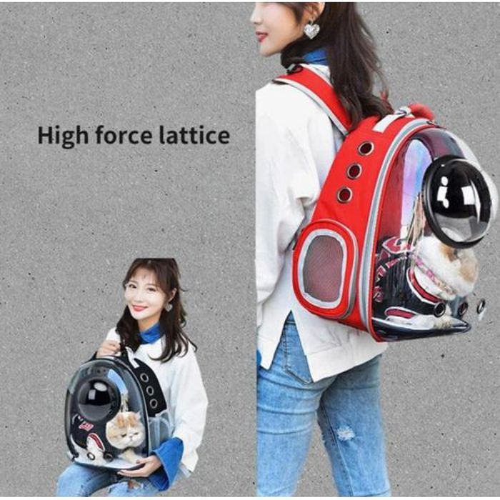 Pet Sac à dos transparent pour capsule spatiale pour animaux de compagnie, transporteur de chat