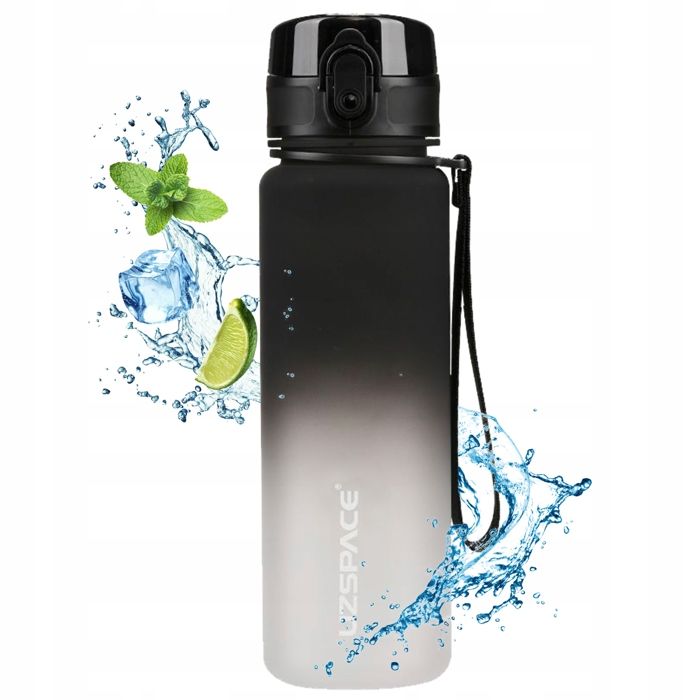 Gourde - Uzspace - 500 ml - Noir & Blanc - Tritan