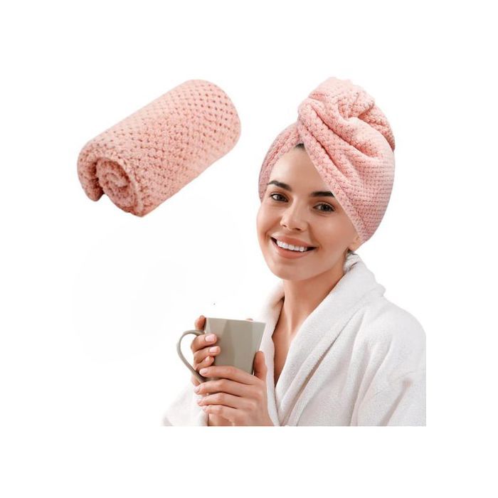 Cheveux Serviette, Microfibre Super Absorbante Serviette de Cheveux Turban à Séchage Rapide