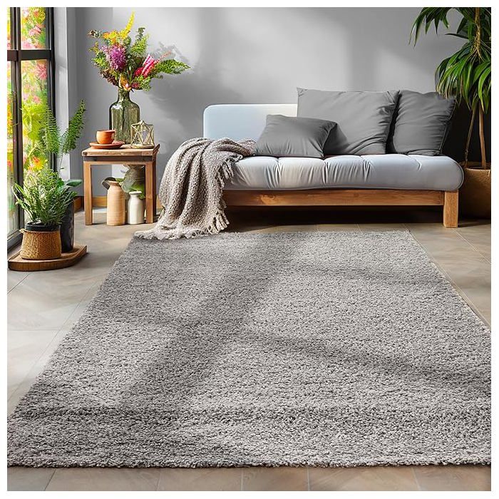 Tapis - GENERIC - M12 - Gris clair - 150 x 200 cm - Rectangulaire