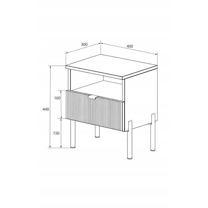 Table de chevet moderne cachemire