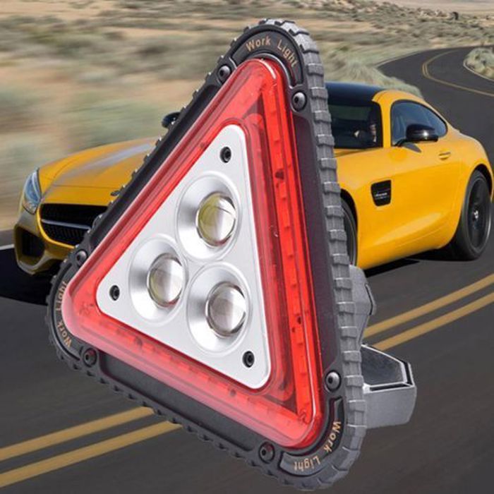 Offfre projecteur voiture Triangle voyant d avertissement USB rechargeable LED