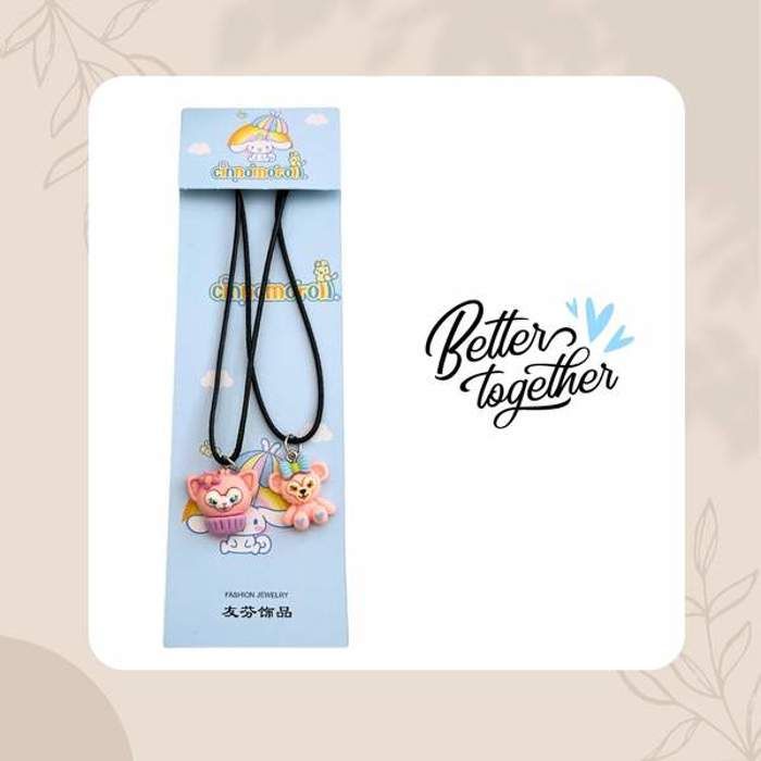 Collier - Better Together - Pink Teddy - Acier inoxydable - Femme - Rose