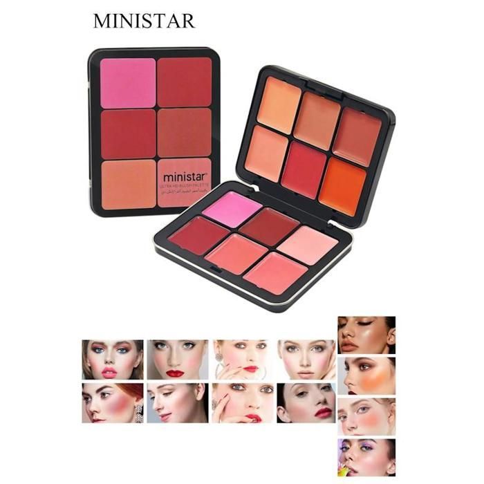 Blush Crème,  Fards à joues Couvrance Invisible Ultra HD.12 Nuances.