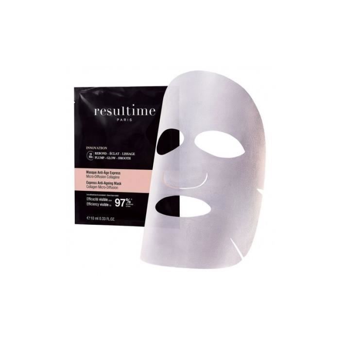 Masque Anti-Âge - Resultime - Tissu - Collagène Natif - 1 unité - Sans parabène