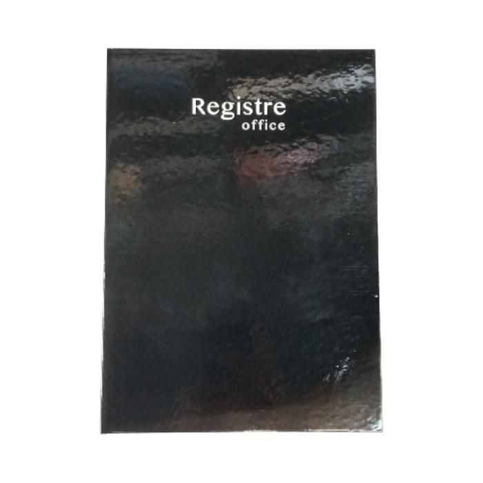 REGISTRE UNI 2 MAINS A4 5X5 192P COUV NOIR