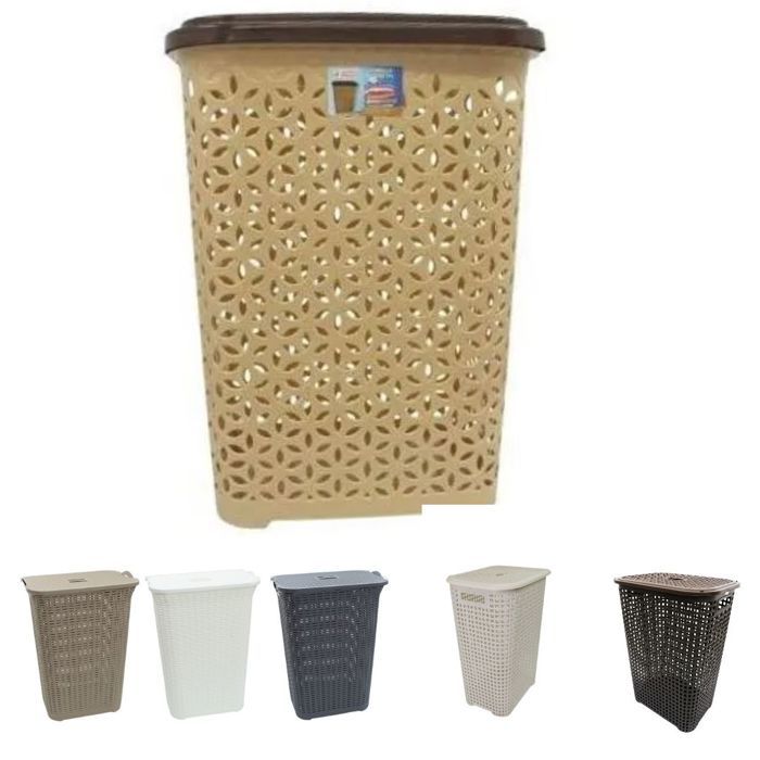 Panier à linge pratique et résistant pour la chambre à coucher et salle de bain (couleur et design aléatoire)