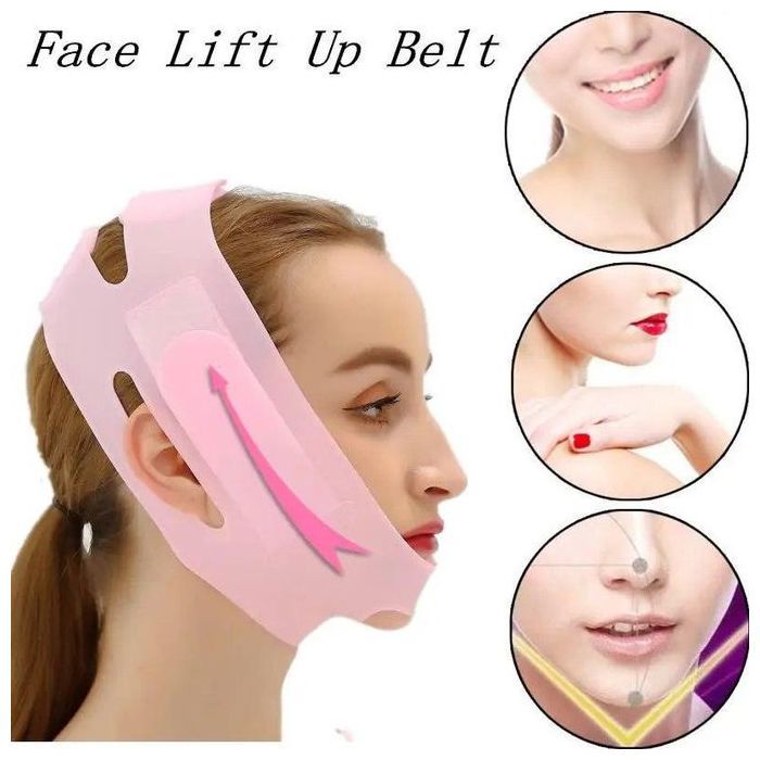 Masque Facial en Silicone, Lifting en V, forme de ligne en V, masque amincissant pour joues, menton, cou, ceinture fine amincissante