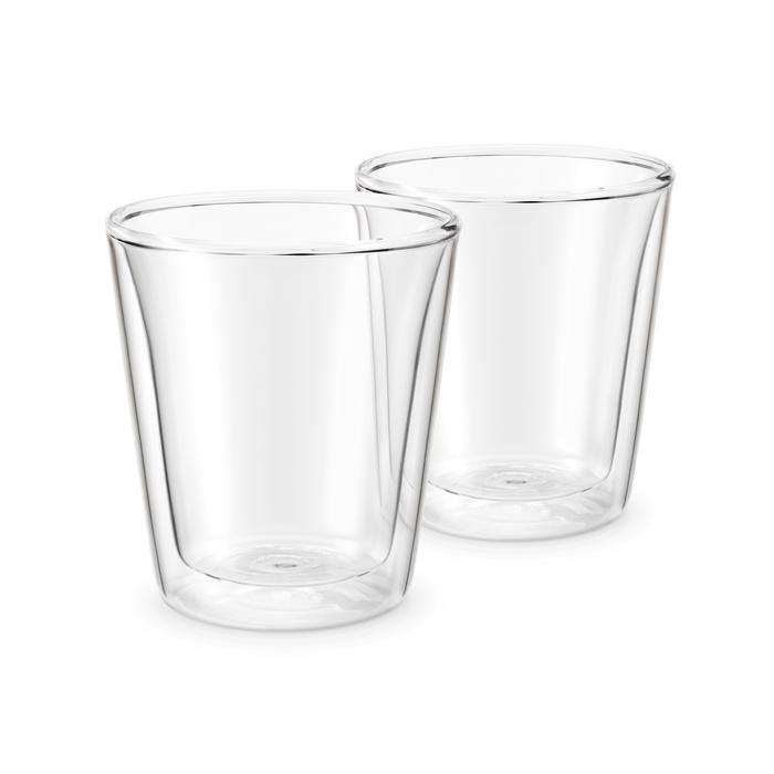 Verres à cappuccino - KAE - Lot de 2 - 275 ml - Transparent - Design moderne