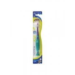 Brosse à dents - Elgydium - Kids - 2/6 Ans - Brins arrondis - Manche ergonomique - Protège-tête