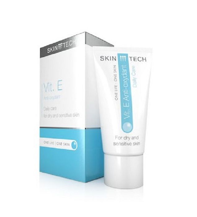 Soin hydratant - SKINTECH - Vit E - 50ml - Hypoallergénique - Peaux sensibles - Fluide