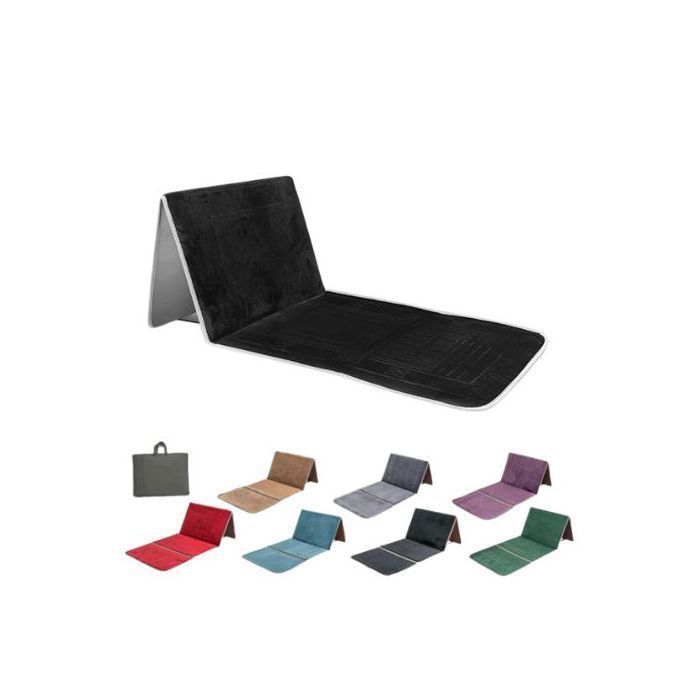 Tapis de prière - Non spécifié - Pliable - Dossier rembourré - Confortable - Idéal pour Mosquée(Couleur aléatoire)