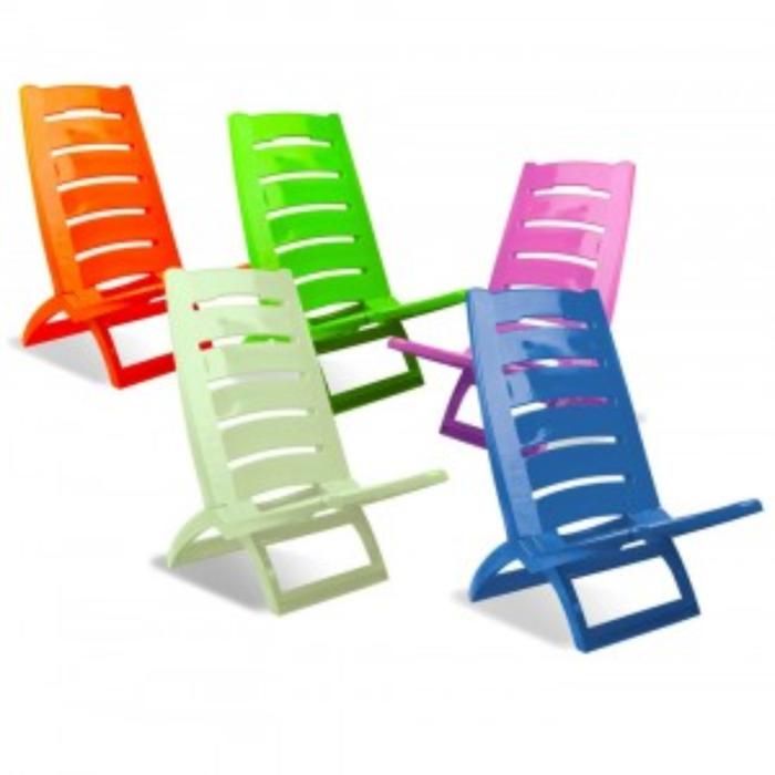 Chaise en plastique, pliante pour un transport et un rangement facile(Couleur aléatoire)
