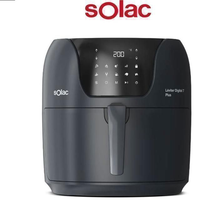 Friteuse sans huile - SOLAC - FA1800D - 7 L - 1800W - Noir