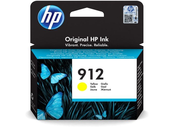 HP 912 Yellow Original Ink Cartridge Pour OJ 8023