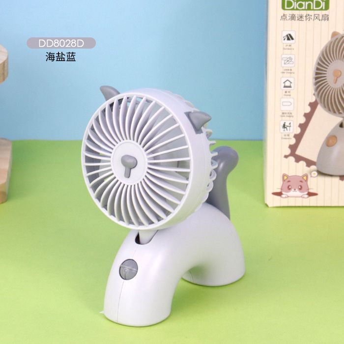 Mini ventilateur portable - KIMO SHOP - Mignon - Rechargeable USB - 3 vitesses - Multi-couleurs