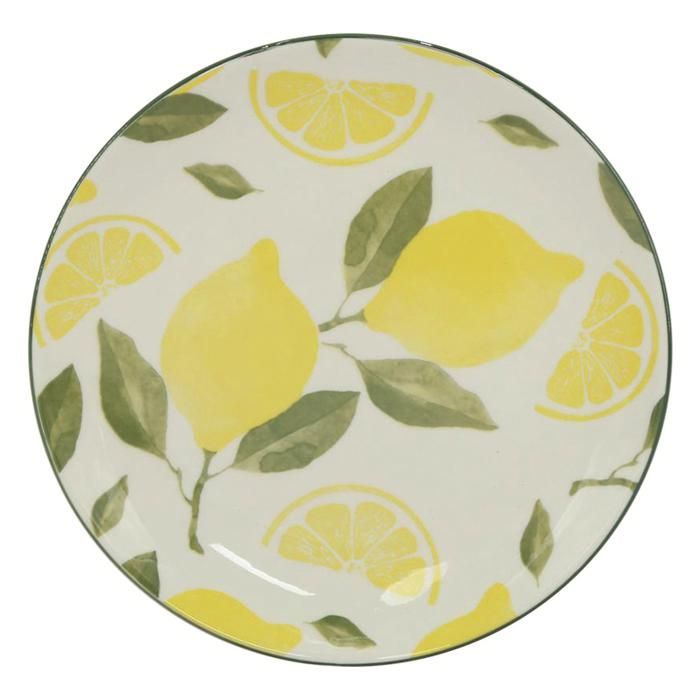 SALADIER CITRON EN PORCELAINE 19,4 CM