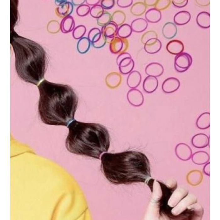 Bandes de cheveux élastiques - GENERIC - 100 Pièces - Coloré - Pour Fille - Élastique