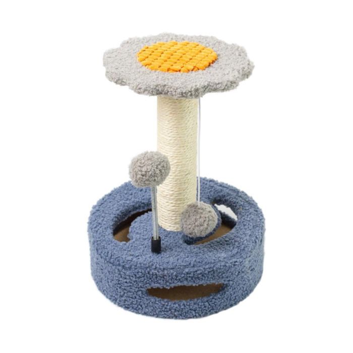 Arbre à Chat 45 cm – Petit Arbre Tour avec Griffoirs et Balle de Jeu
