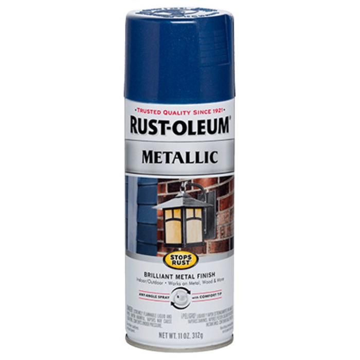 Peinture en aérosol (Bomb) métallique antirouille Rust-Oleum Cobalt Blue