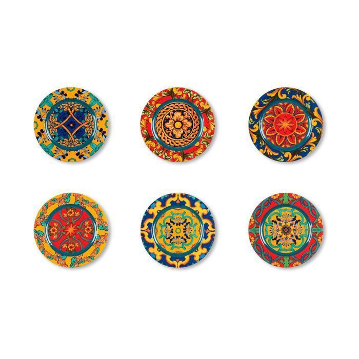 Ensemble de 6 pièces plate 33 cm "Trinacria" R-65937