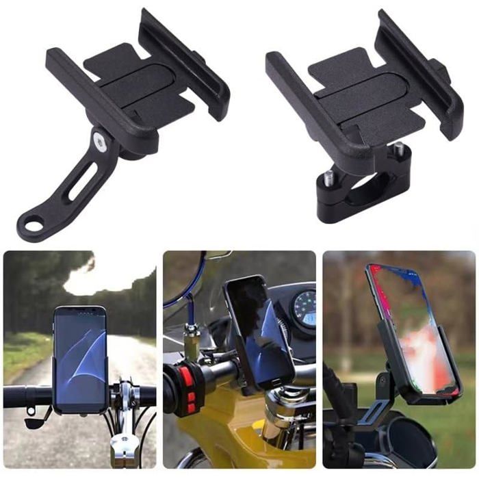 Support pour téléphone portable universel, fixation guidon de vélo.