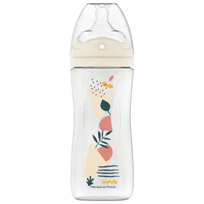 Biberon Anti-Colique DODIE - Rose - Débit 3 Rapide - 330ml