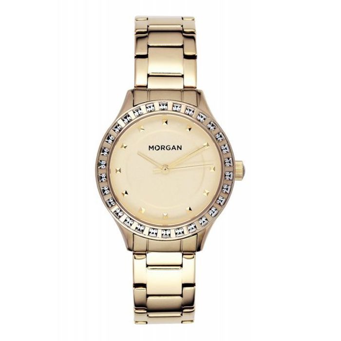Montre Femme - MORGAN - MG001S/1EM - Acier Inoxydable Plaqué Or - Cadran Doré - Étanchéité 3 ATM