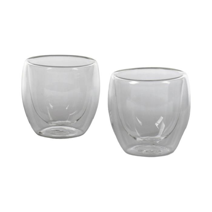 SET 2 VERRES 80ML DOUBLE PAROI GC80-8