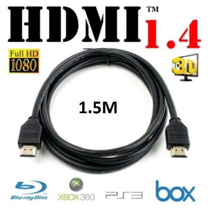 Cable 1.5M HDMI 2.0haut débit Compatible Ethernet/3D/1.4Vretour audio4K Ultra Hd