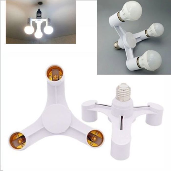 Adaptateur 3x1 e27 haute qualité
