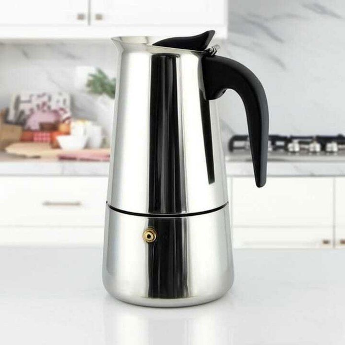 Cafetière à café en acier inoxydable 4 tasses – 300ml – Design compact