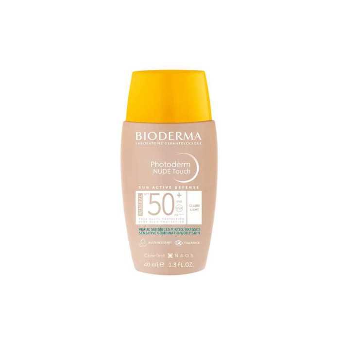 Bioderma Photoderm Nude Touch Teinté Clair SPF50 40Ml