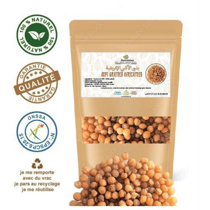 HERBO IDRISSI Akpi Graine Africaine 200g Prise de Masse corporel - Raffermissant