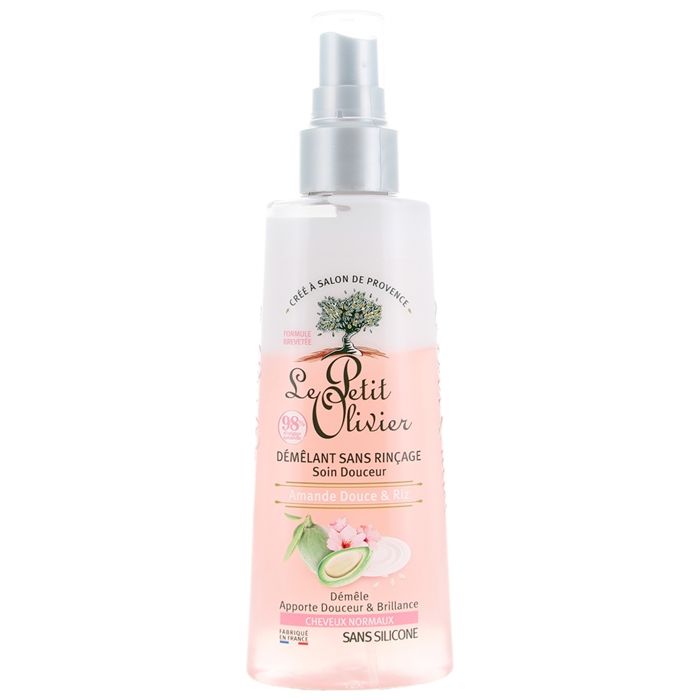 Le Petit Olivier 150ml Amande Douce & Riz Démêlant Cheveux Sans Rinçage Doux,