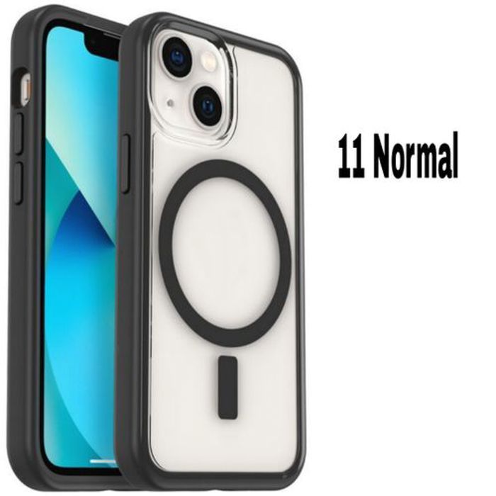 Pochette Iphone 11, Transparente Case Touch Confort,Wireless Noir