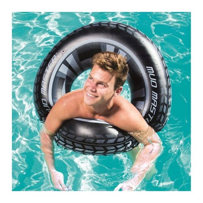 Bouée gonflable en forme de roue pour enfants et adultes 91cm